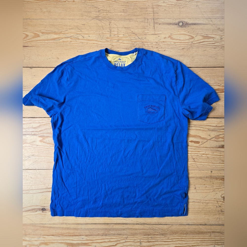 Tommy Bahama Blue Relax Supima Cotton Tee L